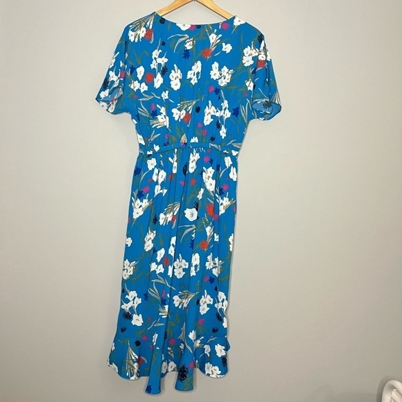 J Crew Mercantile Floral Ruffle Trim Midi Dress Small - Picture 9 of 9